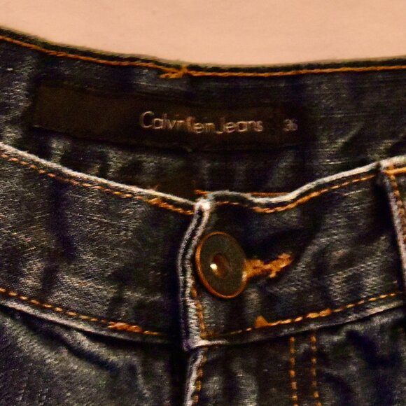 Men's Calvin Klein Relaxed Straight Jeans 36x30 - Picture 5 of 6